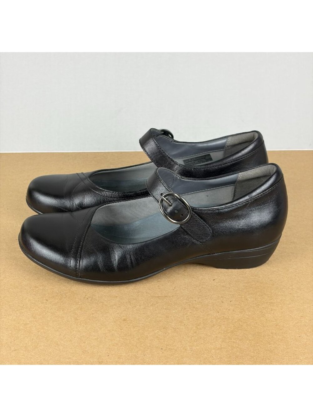 Dansko Fawna Mary Jane Leather Comfort Shoes Womens 10.5/11 EU 41 Black